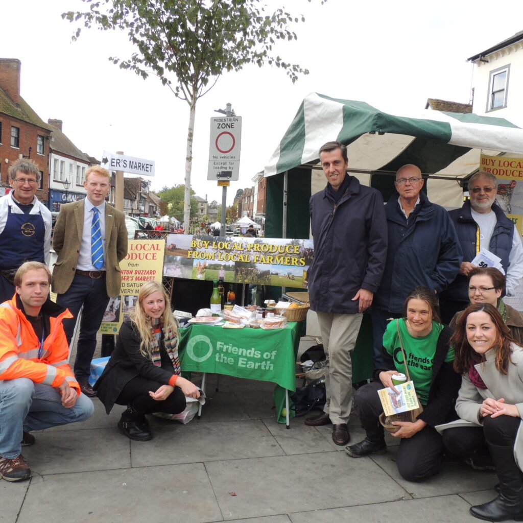 Group of residents at the Leighton Buzzard market